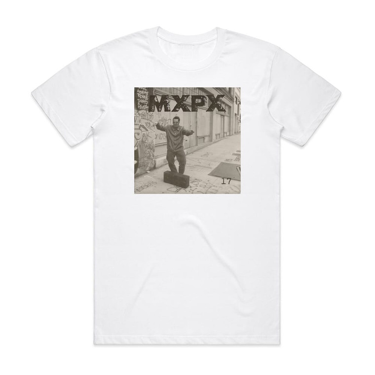 MxPx 17 Album Cover T-Shirt White