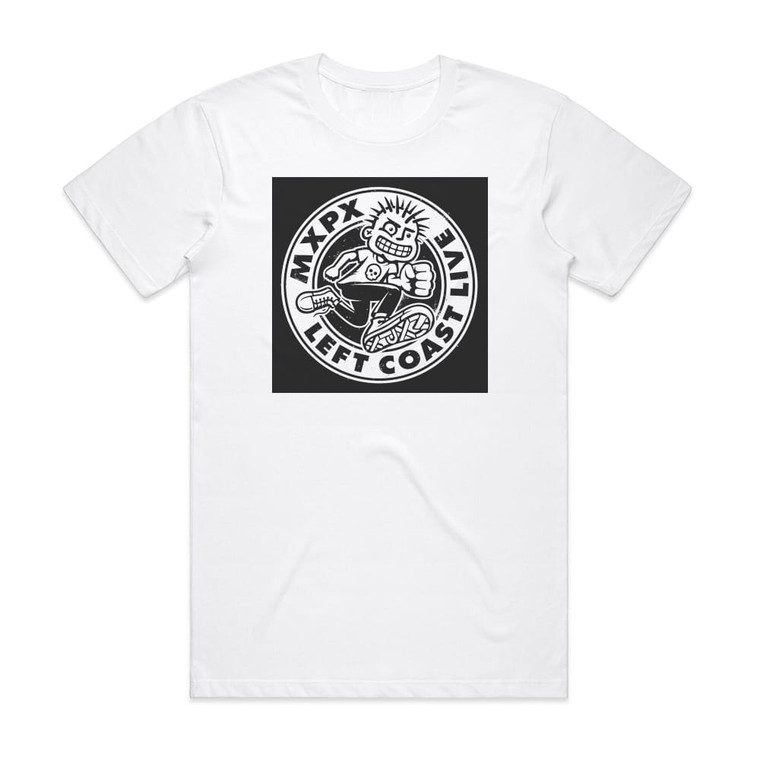 MxPx Left Coast Live Album Cover T-Shirt White
