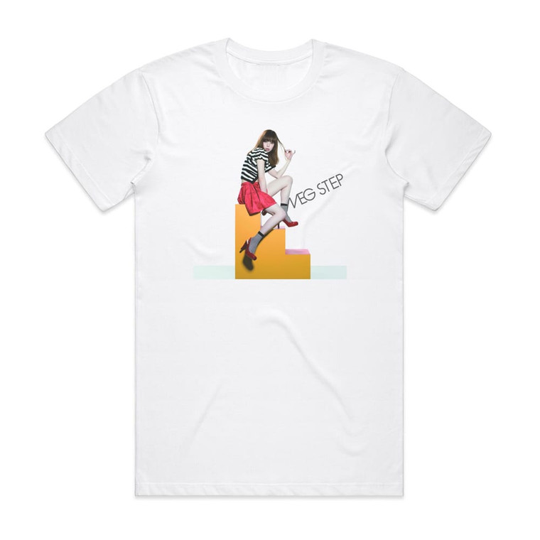 MEG Step Album Cover T-Shirt White