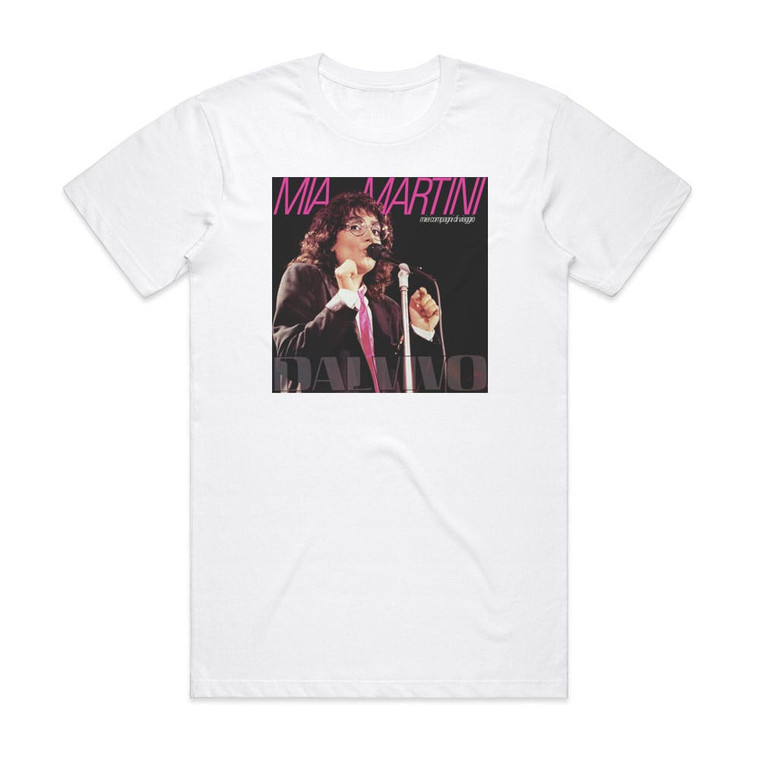 Mia Martini Miei Compagni Di Viaggio Dal Vivo Album Cover T-Shirt White