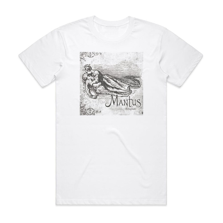 Mantus Refugium Album Cover T-Shirt White Mantus Refugium Album Cover T-Shirt White
