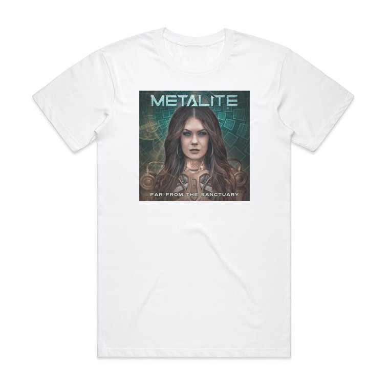 Metalite Far From The Sanctuary Album Cover T-Shirt White
