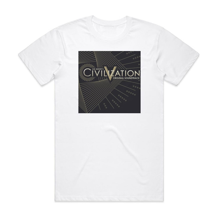 Michael Curran Sid Meiers Civilization V Album Cover T-Shirt White