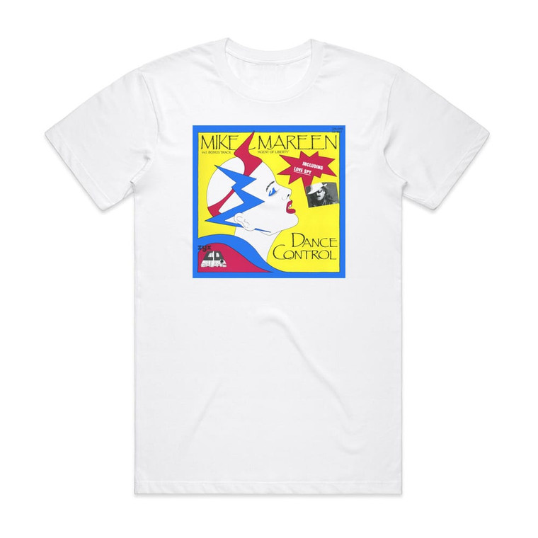 Mike Mareen Dance Control Album Cover T-Shirt White