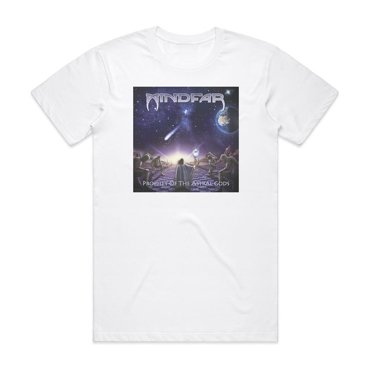 Mindfar Prophet Of The Astral Gods Album Cover T-Shirt White