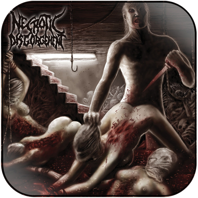 Necrotic Disgorgement Suffocated In Shrinkwrap Album Cover Sticker