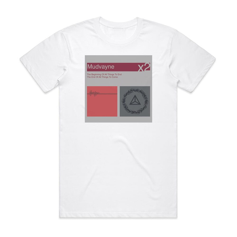 Mudvayne The Beginning Of All Things To End The End Of All Things To Album Cover T-Shirt White