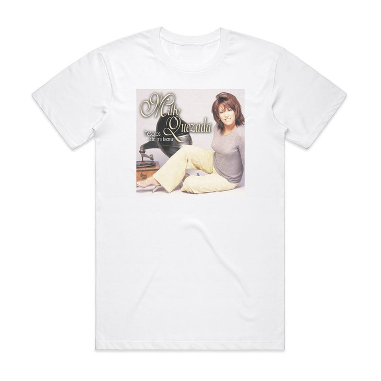 Milly Quezada Tesoros De Mi Tierra Album Cover T-Shirt White