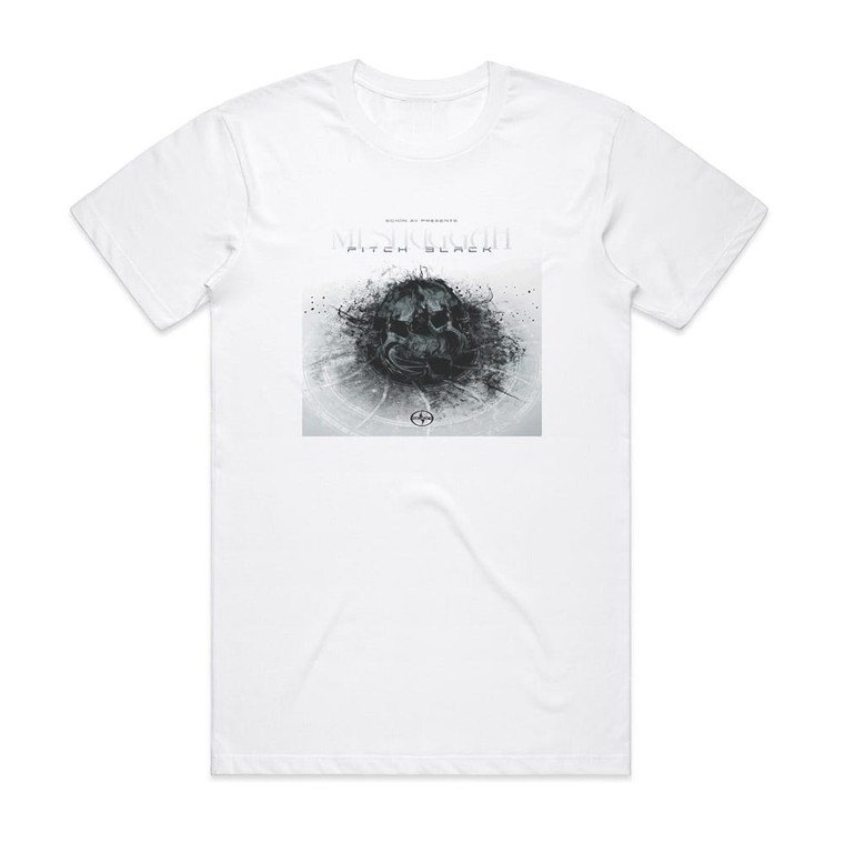 Meshuggah Pitch Black Album Cover T-Shirt White