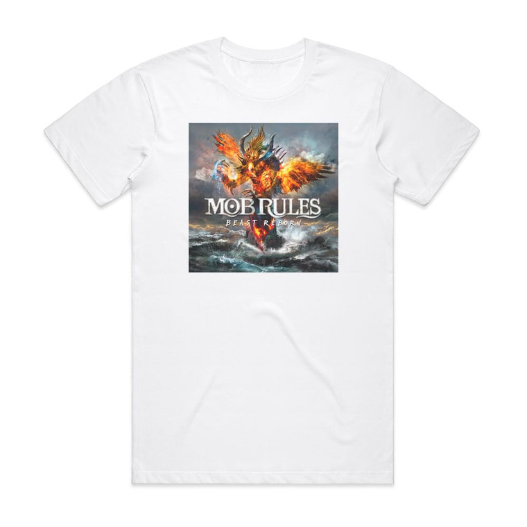 Mob Rules Beast Reborn Album Cover T-Shirt White