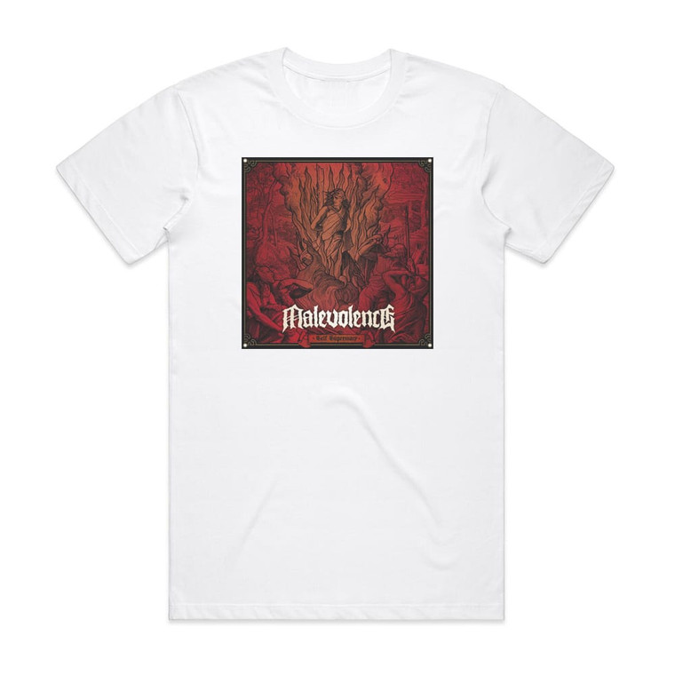 Malevolence Self Supremacy Album Cover T-Shirt White