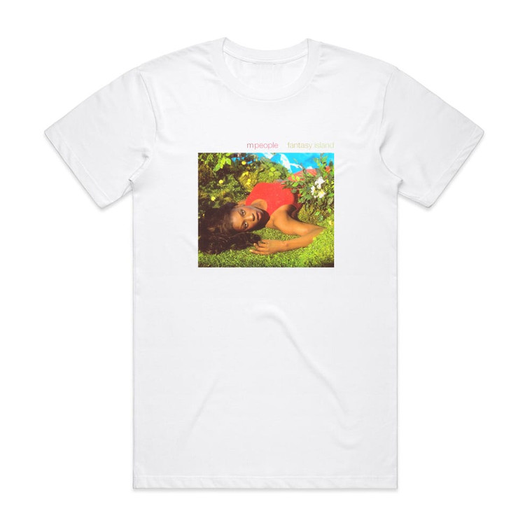 M People Fantasy Island Album Cover T-Shirt White M People Fantasy Island Album Cover T-Shirt White