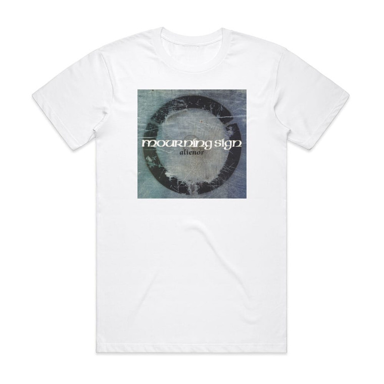 Mourning Sign Alienor Album Cover T-Shirt White