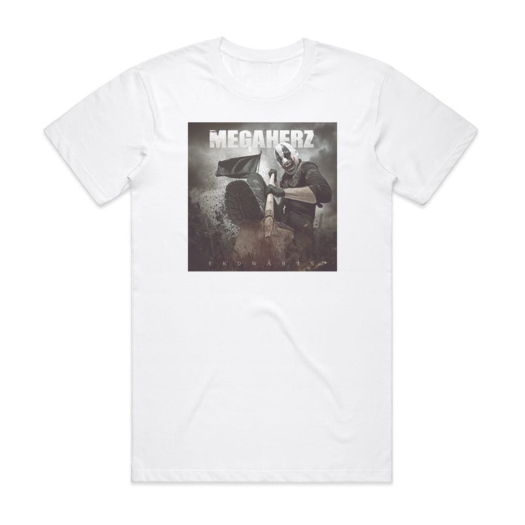 Megaherz Erdwrts Album Cover T-Shirt White
