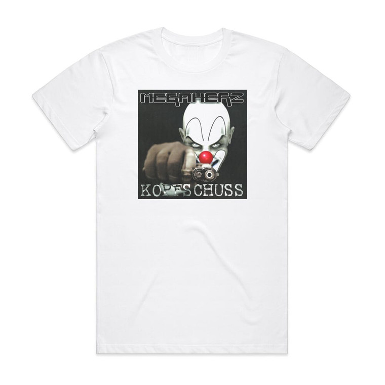 Megaherz Kopfschuss Album Cover T-Shirt White