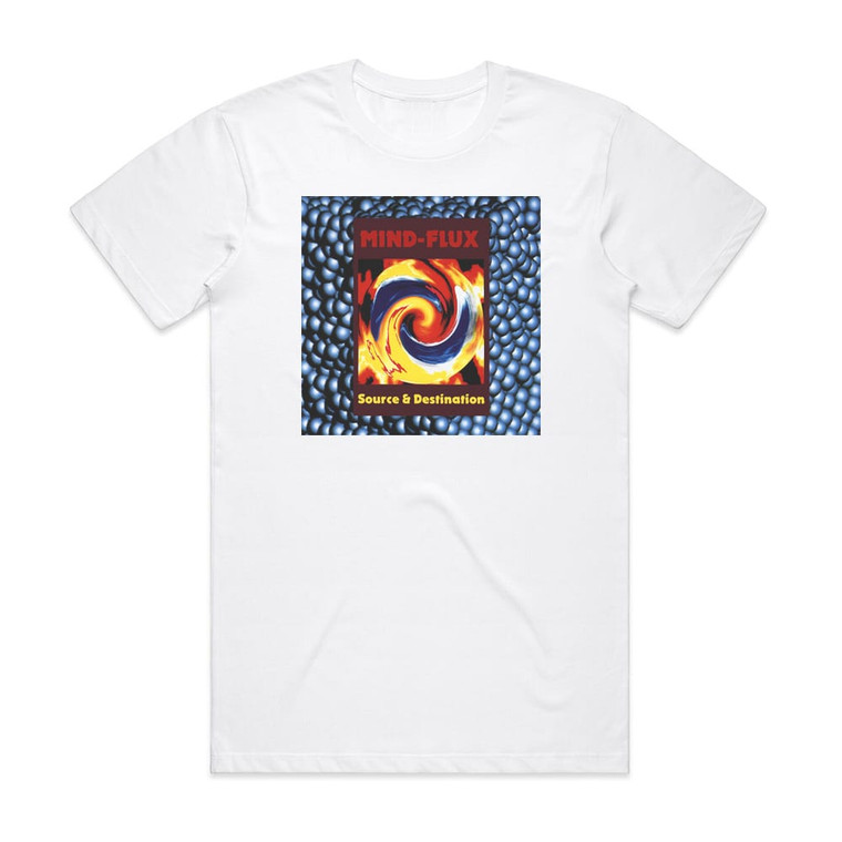 Mind-Flux Source Destination 1 Album Cover T-Shirt White