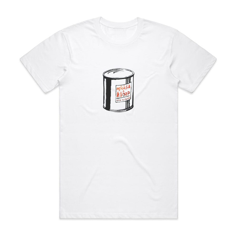 Mnaga a Zdorp Made In Valmez Album Cover T-Shirt White