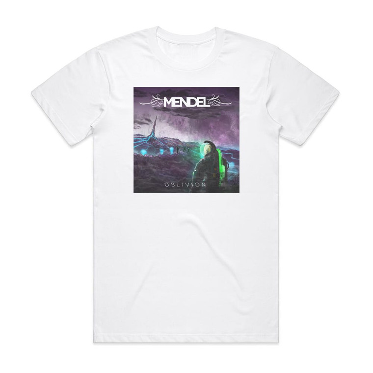 Mendel Oblivion Album Cover T-Shirt White