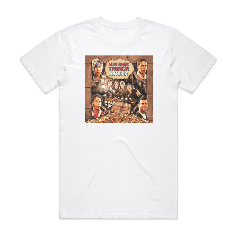 Marianas Trench Astoria Album Cover T-Shirt White