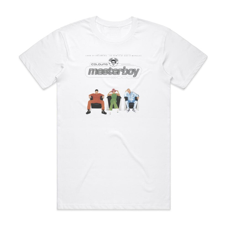 Masterboy Colours Album Cover T-Shirt White