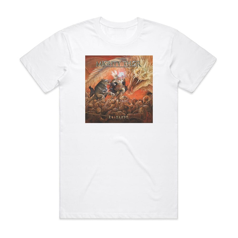 Mighty Thor Ragnarok Album Cover T-Shirt White