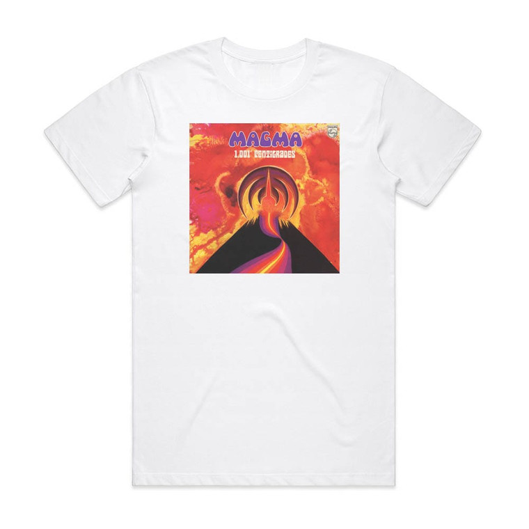 Magma 1001 Centigrades Album Cover T-Shirt White