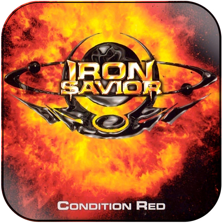 Iron Savior Condition Red Album Cover Sticker