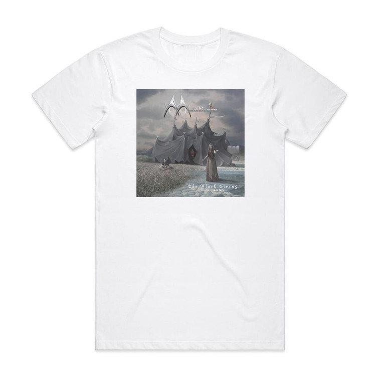 Manticora The Black Circus Part 1 Letters Album Cover T-Shirt White Manticora The Black Circus Part 1 Letters Album Cover T-Shirt White