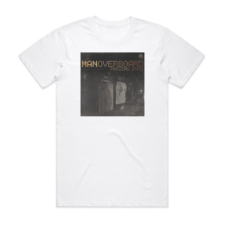 Man Overboard Passing Ends Album Cover T-Shirt White