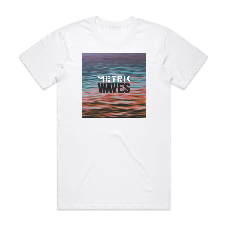 Metric Waves Album Cover T-Shirt White