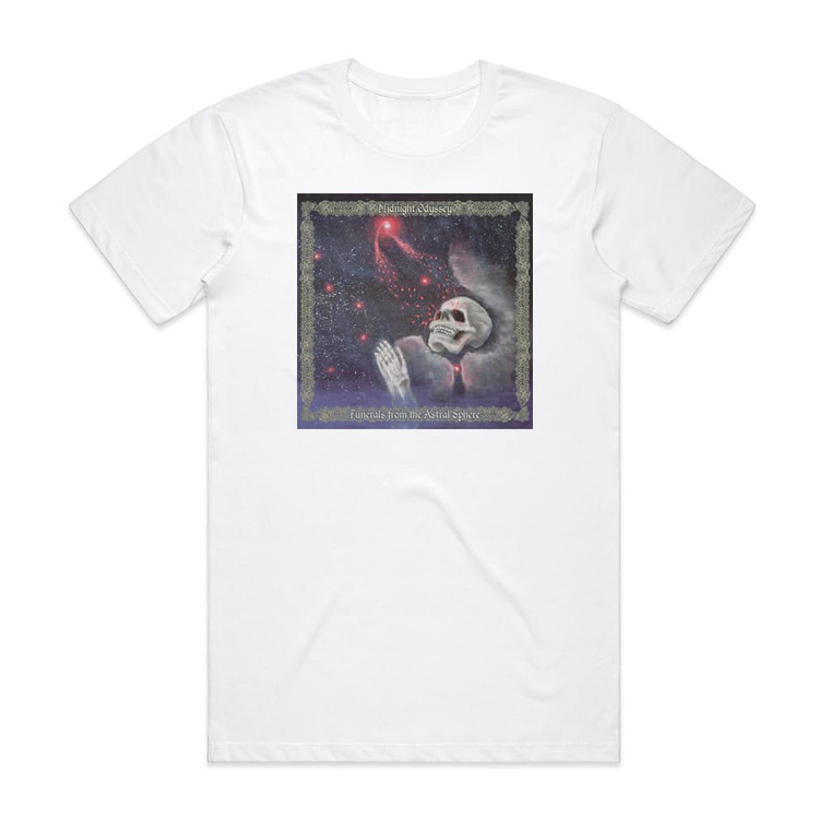 Midnight Odyssey Funerals From The Astral Sphere Album Cover T-Shirt White