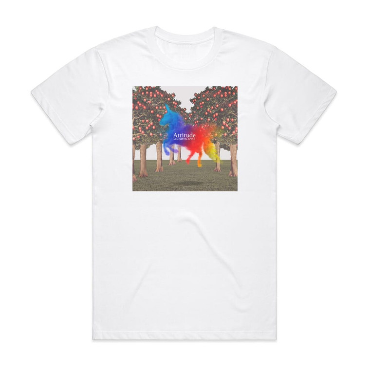 Mrs GREEN APPLE Attitude Album Cover T-Shirt White