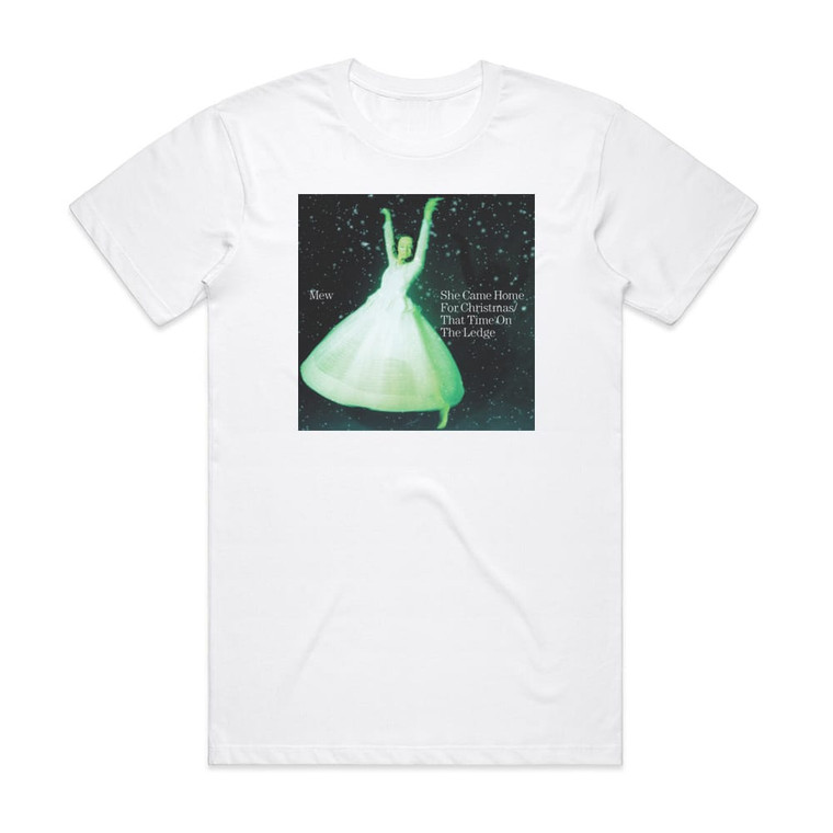 Mew She Came Home For Christmas 1 Album Cover T-Shirt White