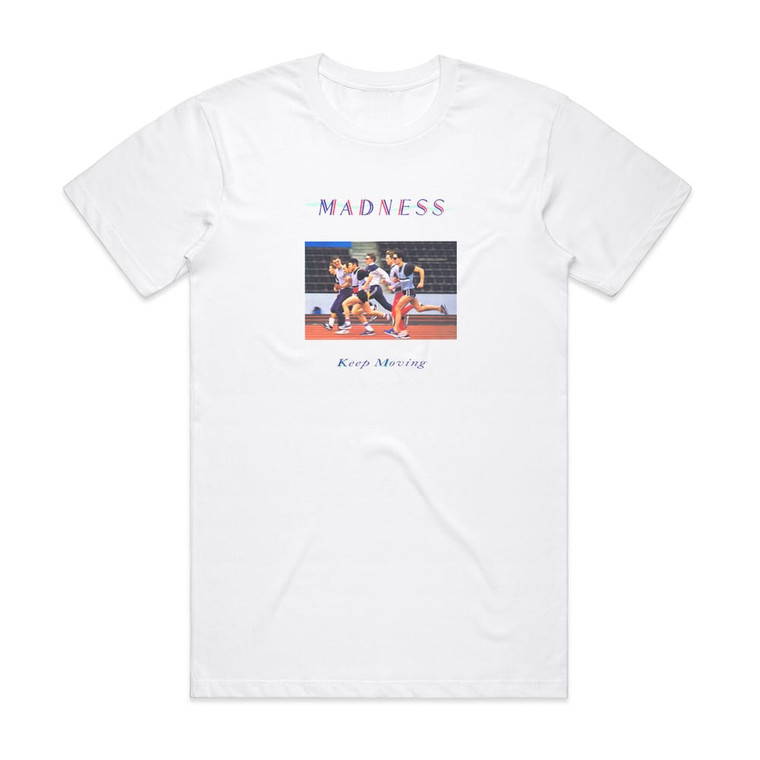 Madness Keep Moving Album Cover T-Shirt White