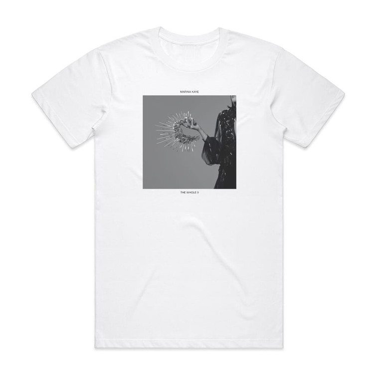Marina Kaye The Whole 9 Album Cover T-Shirt White