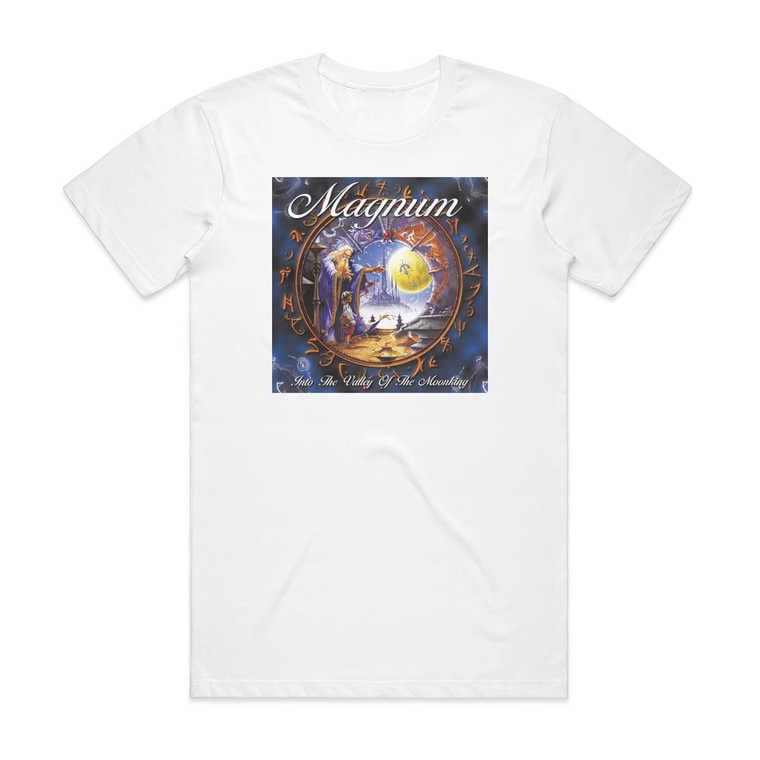 Magnum Into The Valley Of The Moonking Album Cover T-Shirt White