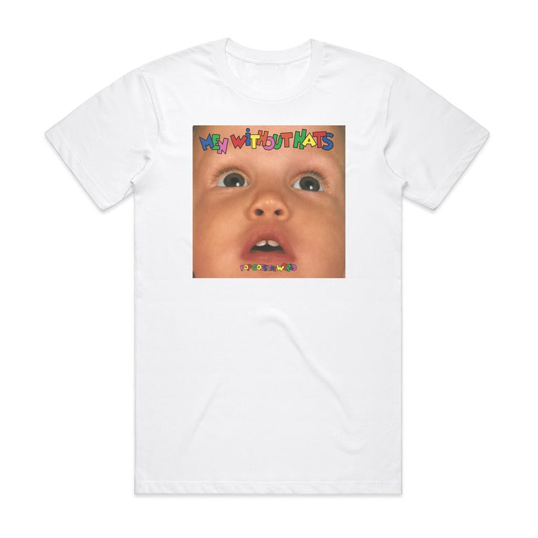 Men Without Hats Pop Goes The World Album Cover T-Shirt White