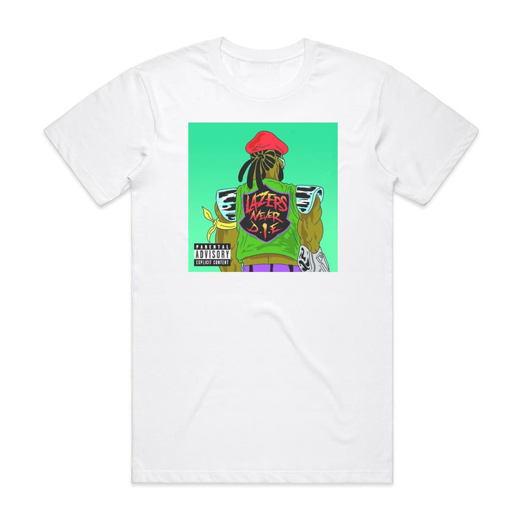 Major Lazer Lazers Never Die Album Cover T-Shirt White