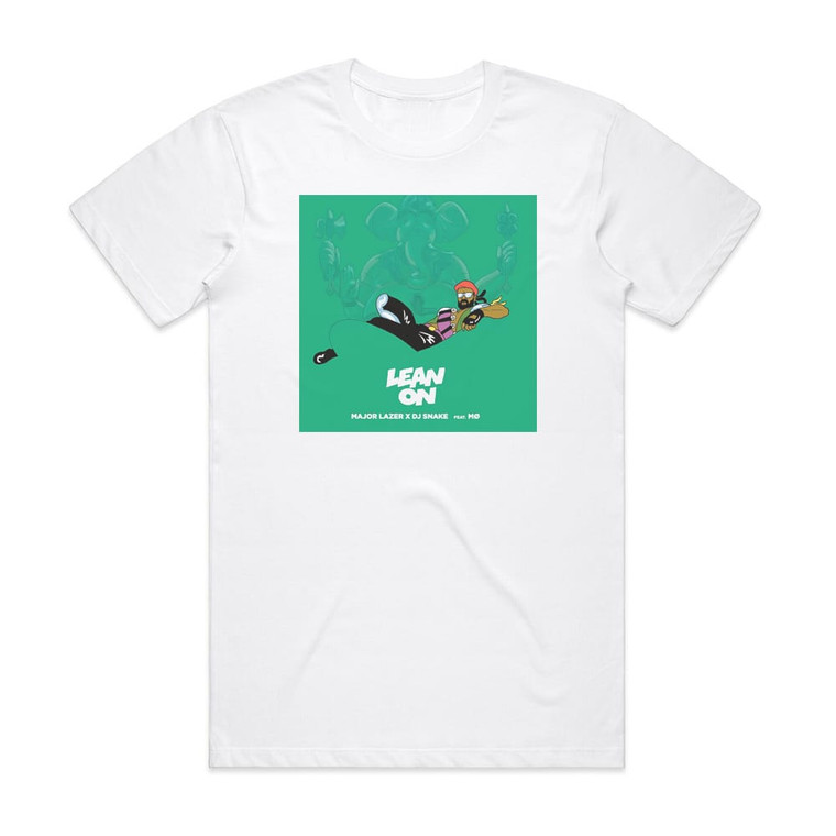 Major Lazer Lean On Album Cover T-Shirt White