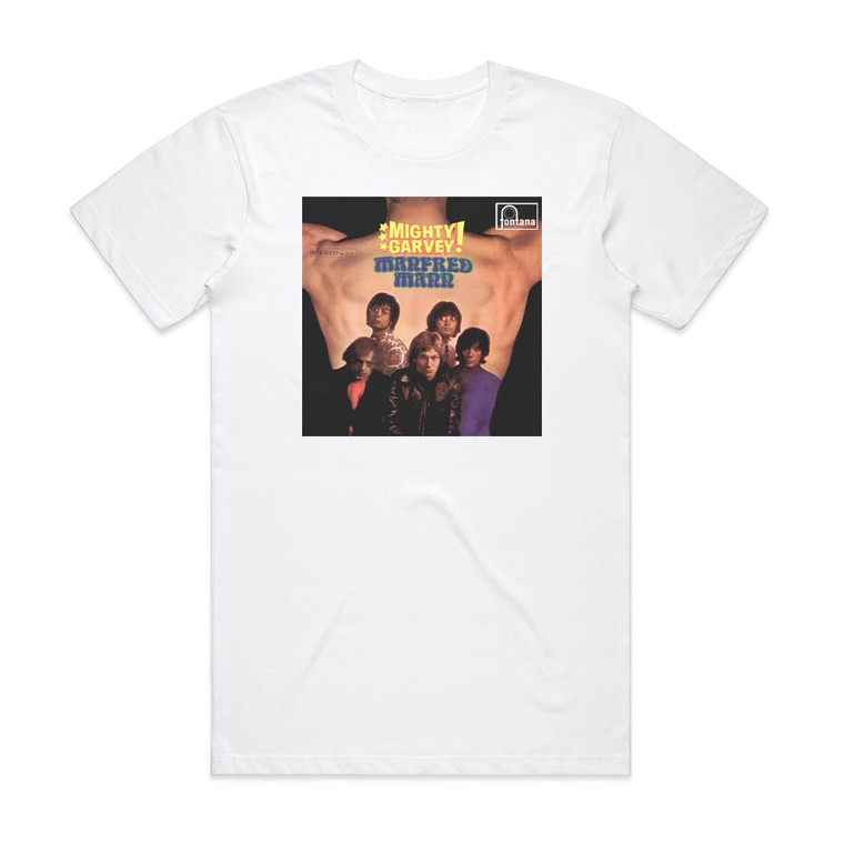 Manfred Mann Mighty Garvey Album Cover T-Shirt White