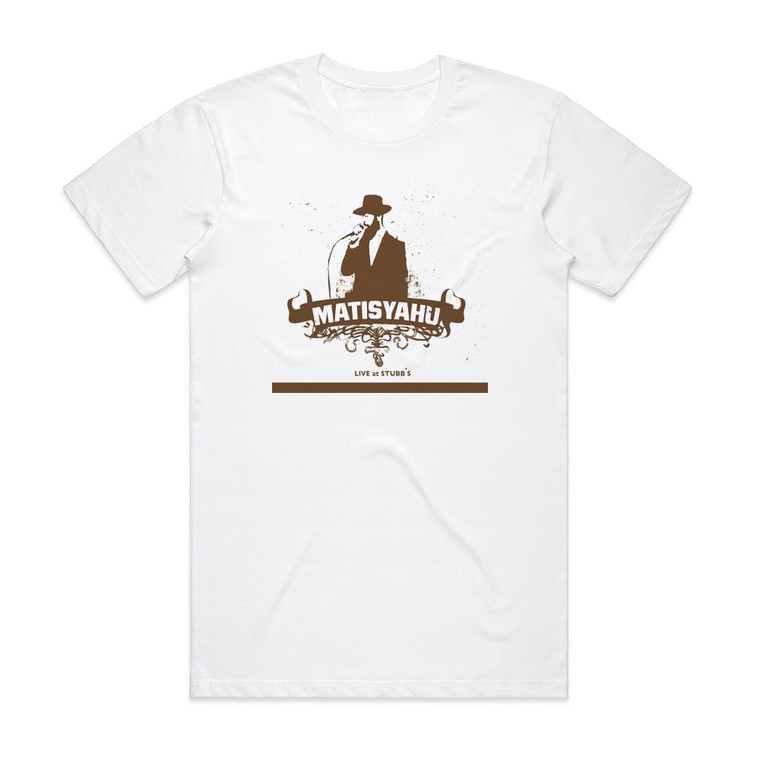 Matisyahu Live At Stubbs Album Cover T-Shirt White