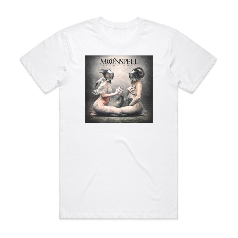Moonspell Alpha Noir Album Cover T-Shirt White