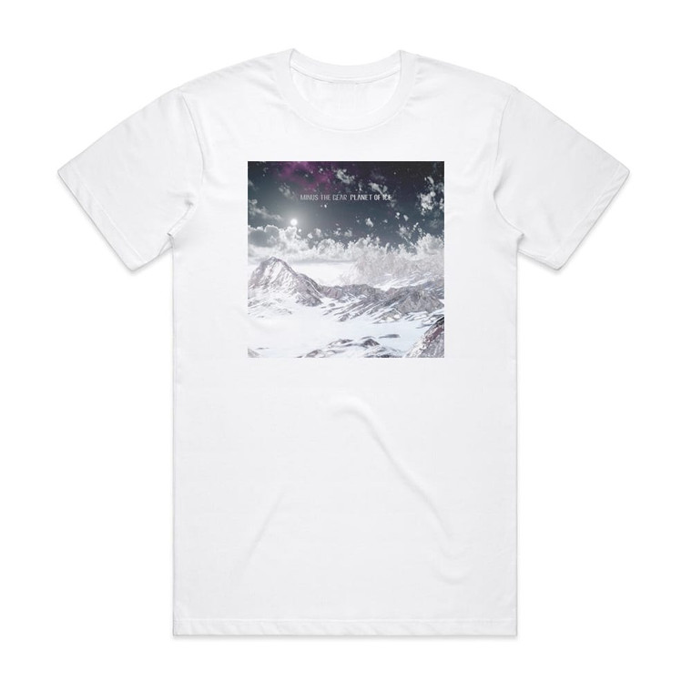 Minus the Bear Planet Of Ice Album Cover T-Shirt White Minus the Bear Planet Of Ice Album Cover T-Shirt White