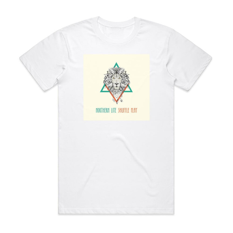 Northern Lite Shuffle Play Album Cover T-Shirt White