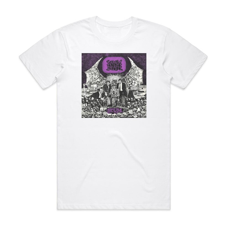 Napalm Death Scum Album Cover T-Shirt White