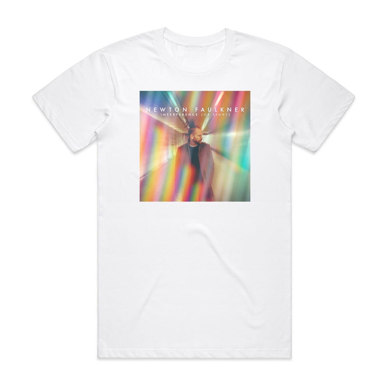 Newton Faulkner Interference Of Light Album Cover T-Shirt White