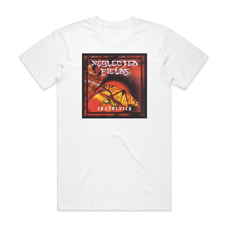Neglected Fields Synthinity Album Cover T-Shirt White