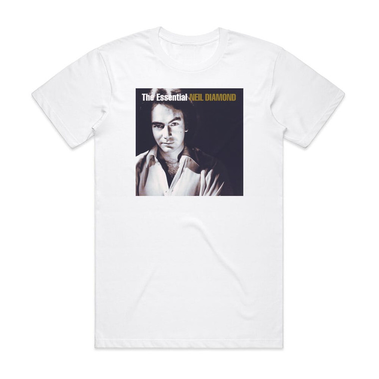 Neil Diamond The Essential Neil Diamond Album Cover T-Shirt White