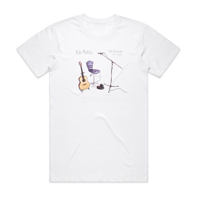 Nik Kershaw No Frills Album Cover T-Shirt White