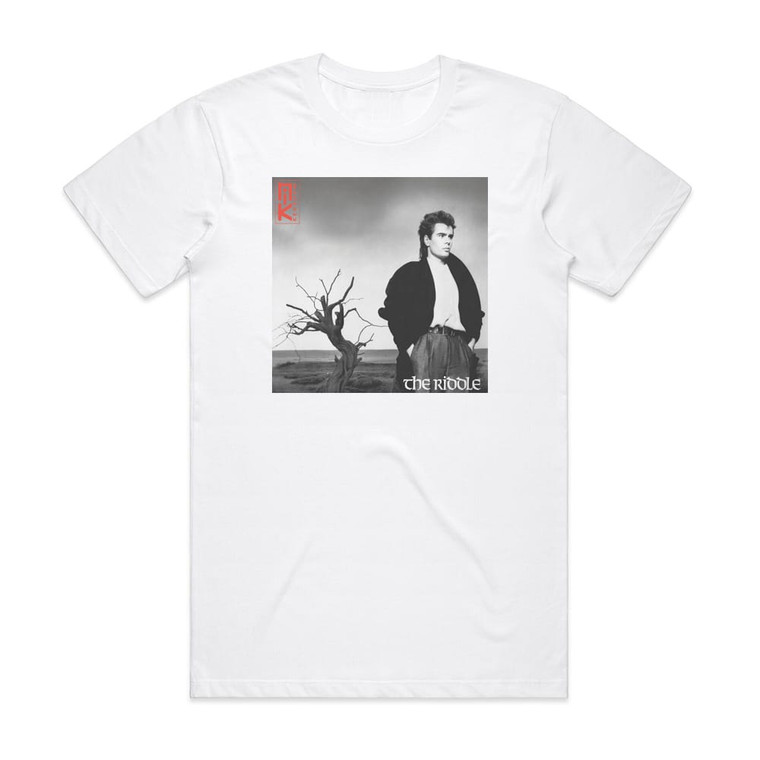Nik Kershaw The Riddle Album Cover T-Shirt White
